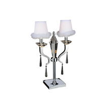 Lujo de plata de acero inoxidable lámpara de mesa decorativa (GT7010-2)